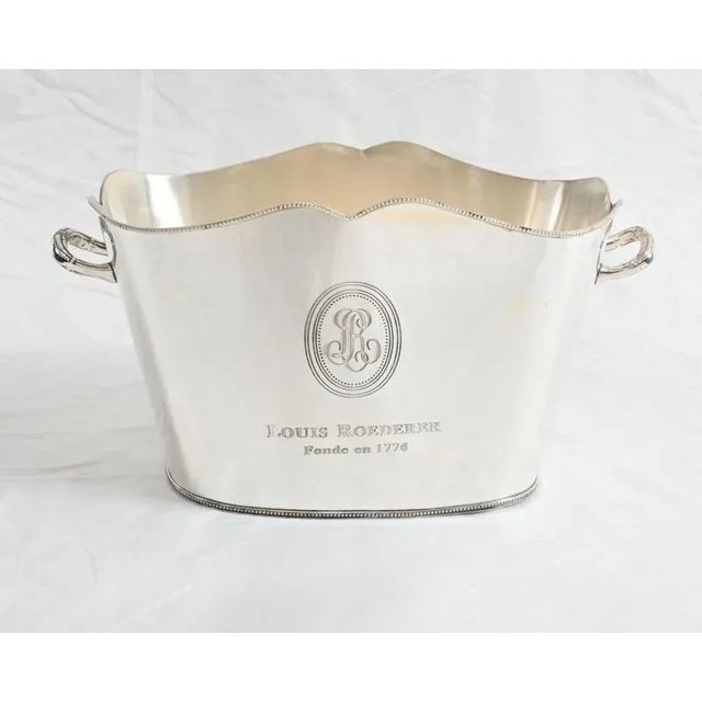 Silver Plated Champagne Bucket For Sale - Image 6 of 7