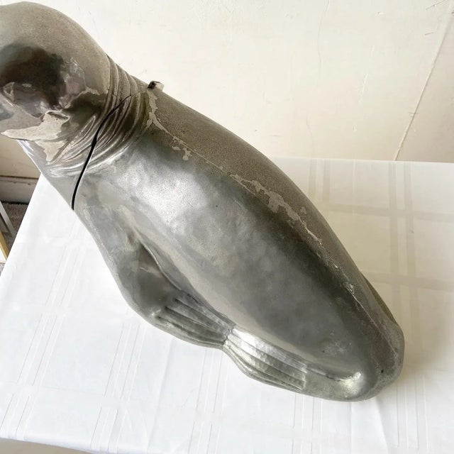 Italian Silver Plated Seal Form Wine Cooler, Franco Lapini Style For Sale - Image 9 of 11