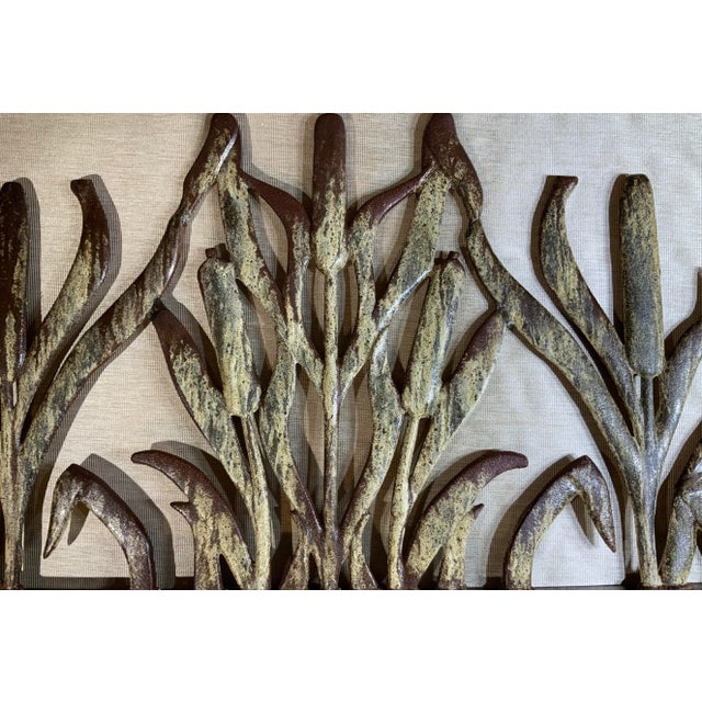 Cat Tail Iron Mirror For Sale - Image 10 of 13