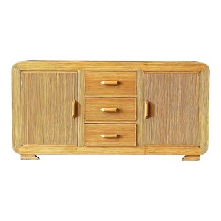 Gabriella Crespi Pencil Reed Credenza For Sale