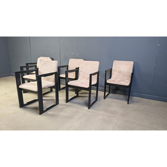Vintage Dining Chairs attributed to Tobia Scarpa, 1970s, Set of 6 For Sale - Image 10 of 14