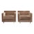 2008 Attributed to Ralph Pucci India Mahdavi Oliver Armchairs in Silver Silk For Sale