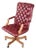 Chesterfield Style Tufted Leather High Back Executive Office Chair For Sale