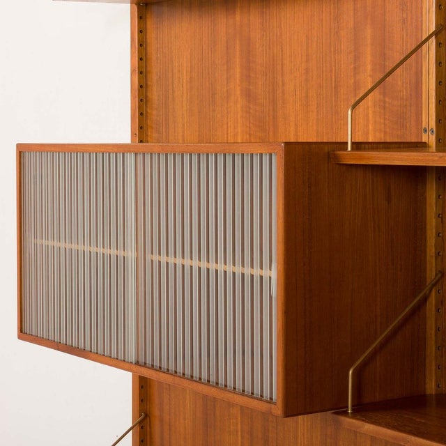 Mid-Century Wall Unit in Teak from Hansen & Guldborg, 1960s, Set of 10 For Sale - Image 16 of 18