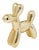 Interior Illusions Plus Gold Mini Ceramic Dog Piggy Bank - 7.5" tall For Sale