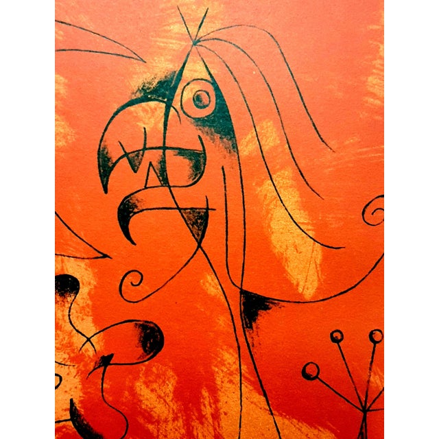 Plate vi, from joan miro by jacques prévert and georges ribemont-dessaignes, a book published by maeght and printed by...