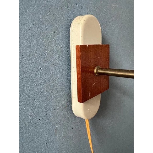 Vintage Glass Wall Sconce For Sale - Image 10 of 11