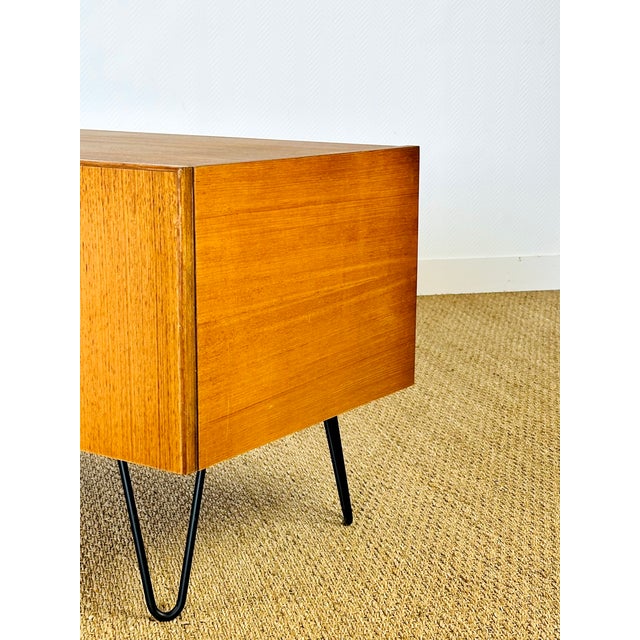 Minimalist Scandinavian Teak Sideboard, 1960s For Sale - Image 14 of 17