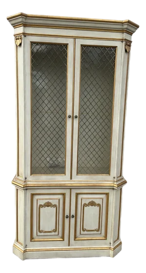 Vintage John Widdicomb Country FrenchChina Vitrine