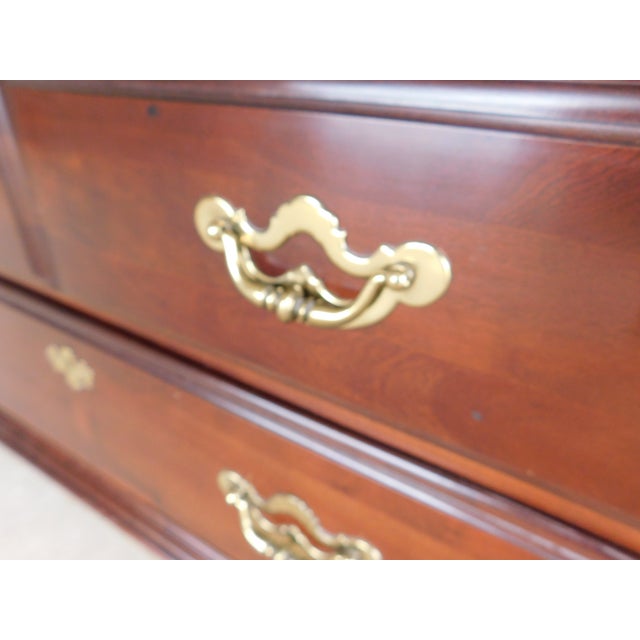 Thomasville Cherry Collection Georgian Style Fitted Interior Armoire Chest 41"w For Sale - Image 11 of 13