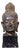 Ancient Buddha Head Sculpture, 19th Century, Bronze and Marble For Sale