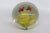 Abstract Silvestri Handcrafted Art Glass Paperweight Orange Bugs on a Yellow Flower 4516b For Sale - Image 3 of 12