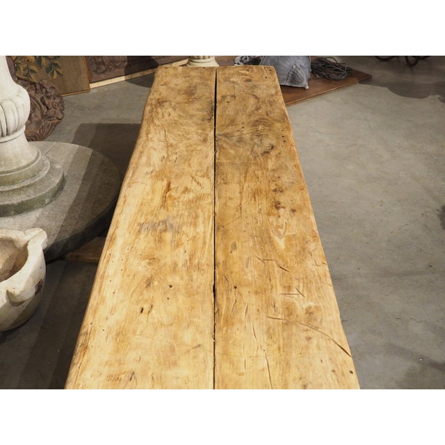 1940s French Elm Aviation Work Bench For Sale - Image 10 of 12