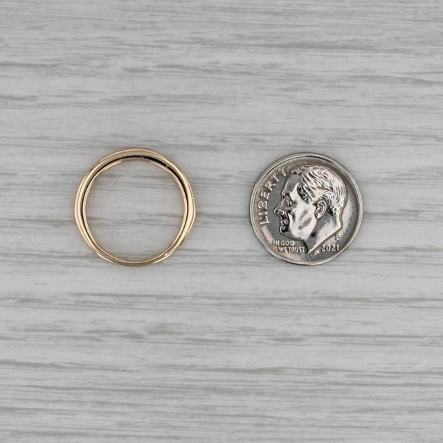 0.20ctw Diamond Wedding Ring 14k Yellow Gold Stackable Anniversary Band Size 4.5 For Sale - Image 4 of 8