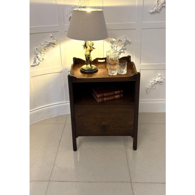 Wood George III Mahogany Bedside Cabinet, 1780s For Sale - Image 7 of 8