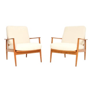Vintage Lounge Chairs attributed to Knoll Antimott, 1960, Set of 2 For Sale