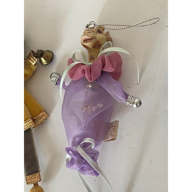 Shabby Chic 3 Unique Collectible Christmas Ornaments For Sale - Image 3 of 5