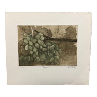 G H Rothe Grapes #Apiii Art Hand Signed Limited Edition 1983 on Paper Original For Sale