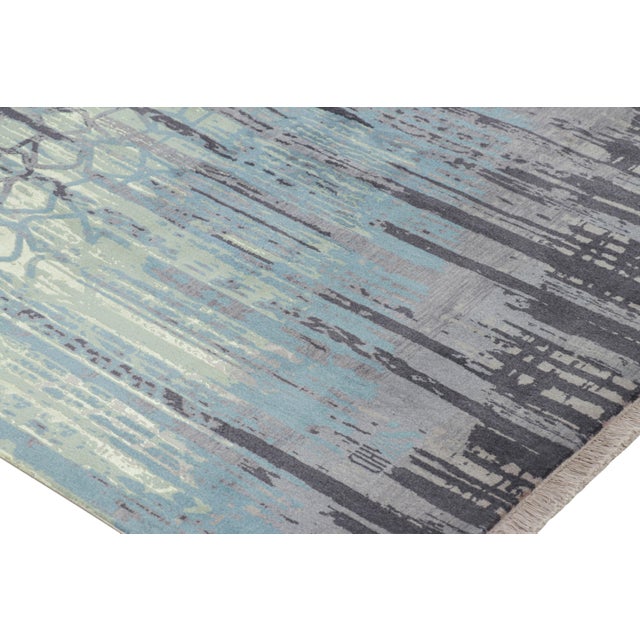 Rug & Kilim’s Contemporary Abstract Rug With Geometric Patterns “Vinchi” For Sale In New York - Image 6 of 7