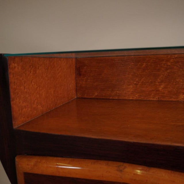 Wood Sculptural Walnut Console Table For Sale - Image 7 of 15