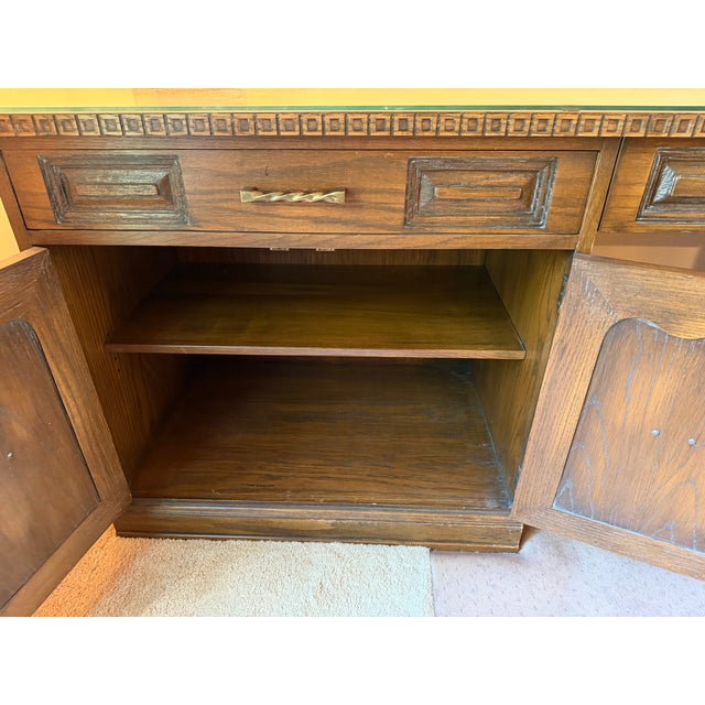 Wood Vintage Complete Mid-Century Romweber Viking Oak Home Office Suite For Sale - Image 7 of 16