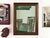 Contemporary “Cabin Fern" Green Abstract Art in Antique Frame, Transitional Living Room Art by JTS For Sale - Image 3 of 8