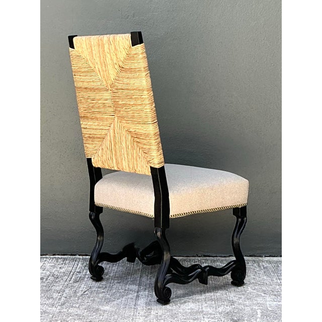 Vintage Ralph Lauren Rush Seat Chair For Sale - Image 12 of 12
