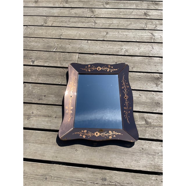 1950s Venetian Salmon Pink Mirror, 1950s For Sale - Image 5 of 5