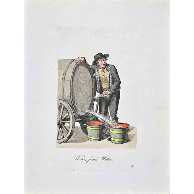 Christoph Suhr, Water, Frisch Water, Etching, 1808 For Sale