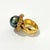 Bochic "Orient" Tahiti Pearl & Multi Color Sapphire Ring Set 18K Gold & Silver For Sale - Image 17 of 18