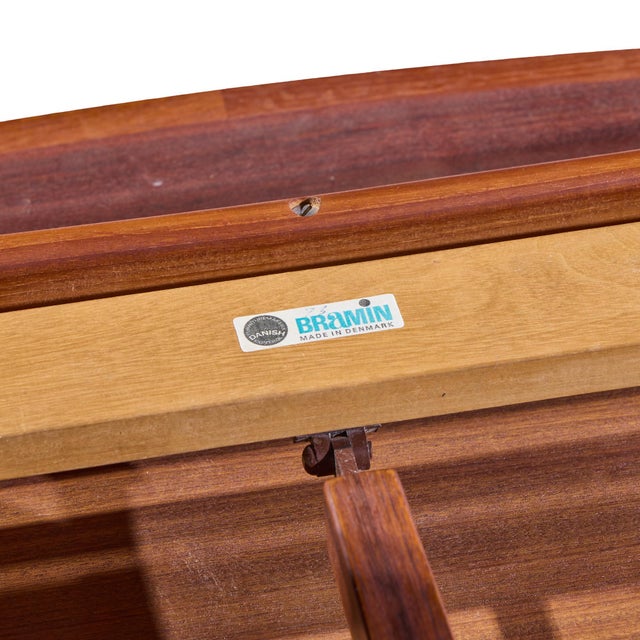 h.w. Klein for Bramin Møbler Danish Teak Expanding Dining Table With 2 Leaves For Sale - Image 14 of 14