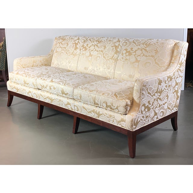 Edward Ferrell Sofa Upholstered in Silk | Chairish