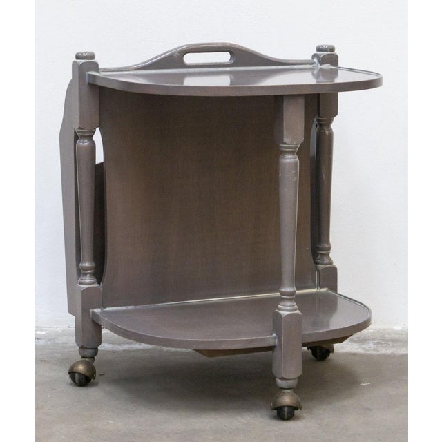 Wooden Trolley with Magazine Rack For Sale - Image 17 of 17