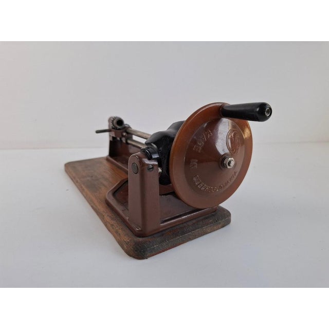 Mid-Century Mechanical Pencil Sharpener from Sellier & Bellot, Former Czechoslovakia, 1940 For Sale - Image 10 of 13
