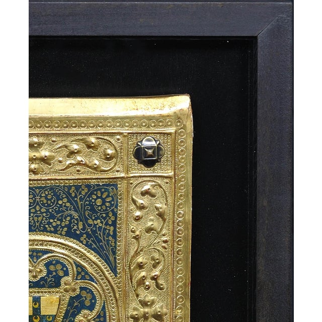 Icilio Federico Joni, Painted Gesso, Gilt and Wood Tavolette Book Cover Binding, 1890s, Oil & Cedar & Gesso For Sale - Image 4 of 18