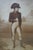 Antique Napoleon Bonaparte 1769-1821 First Consul at Malmaison Print Burl Frame For Sale - Image 4 of 9