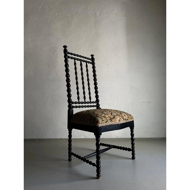 Antique French Bobbin Chair, 1850s For Sale - Image 9 of 13