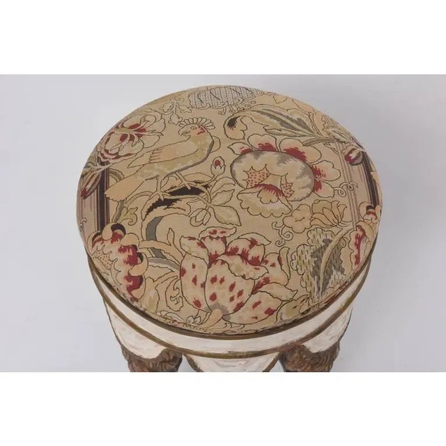 Dennis & Leen Neopolitan Style Italian Stool For Sale In West Palm - Image 6 of 13