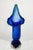 Mid-Century Modern Blue Murano Glass Vase Shaped as Calla Lily, Italy, 1960s For Sale - Image 6 of 9