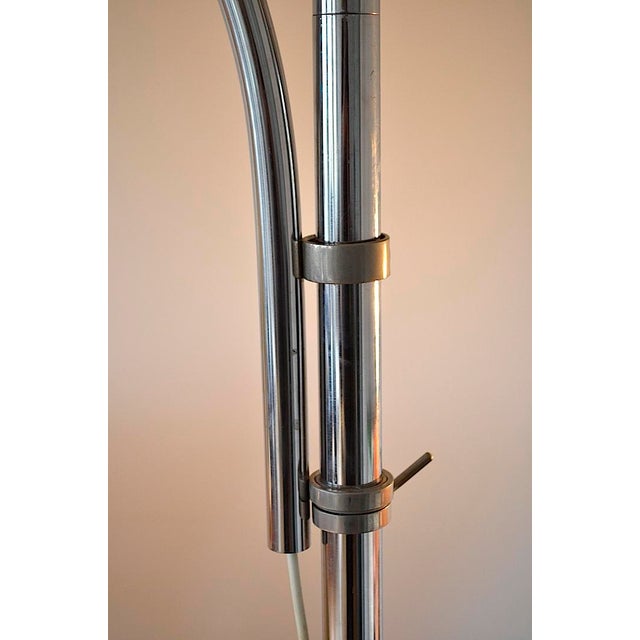 Silver Italian Arc Clamp Lamp by Pirro Cuniberti for Sirrah Imola, 1970s For Sale - Image 8 of 18
