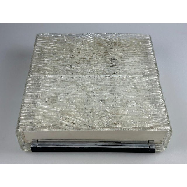 Ceiling Lamp in Ice Glass from Kaiser Leuchten, Germany For Sale - Image 14 of 16