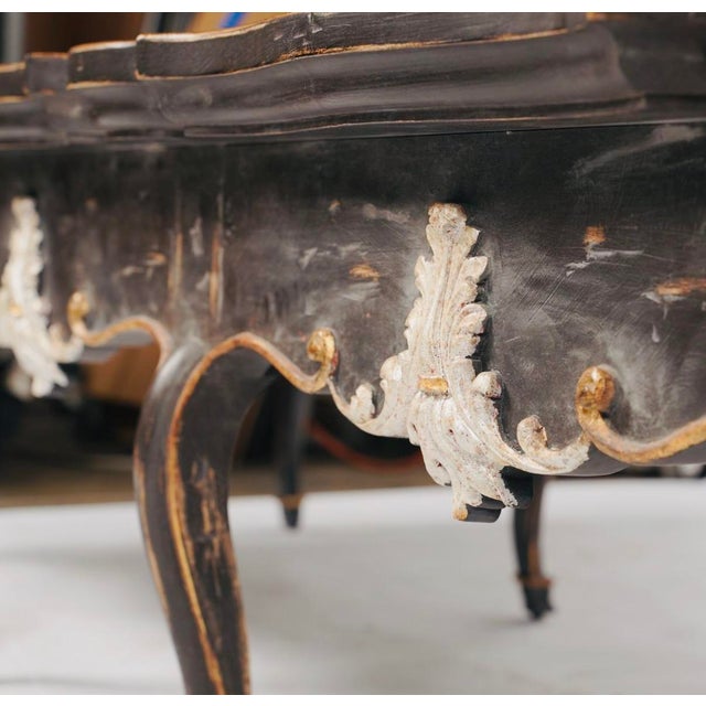 Judson Rothschild “Wheels of Fortune” Black and Gilt Coffee Table, 2006 For Sale - Image 9 of 9