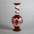Antique Bohemian Blown Glass Vase with Flowers & Applied Elements Circa 1900 For Sale - Image 4 of 7