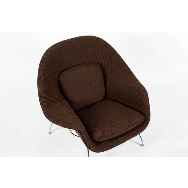 Early Restored Mid Century Brown Womb Lounge Chair by Saarinen for Knoll, Multiples/Custom Available For Sale - Image 10 of 17