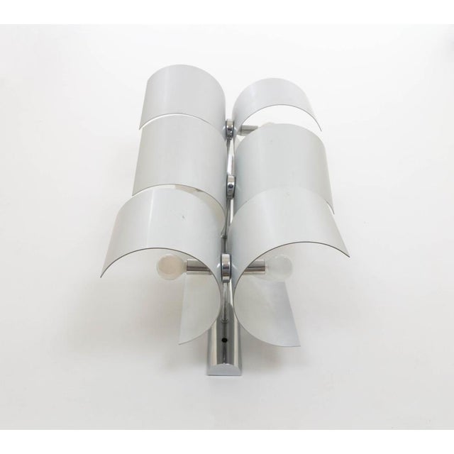 Metal Large Aluminium Wall Lamp by Nucleo Sormani, 1970s For Sale - Image 7 of 9