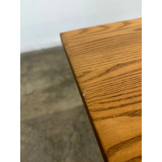 Brown Made “Zigzag” Bench - Light Finish For Sale - Image 8 of 18