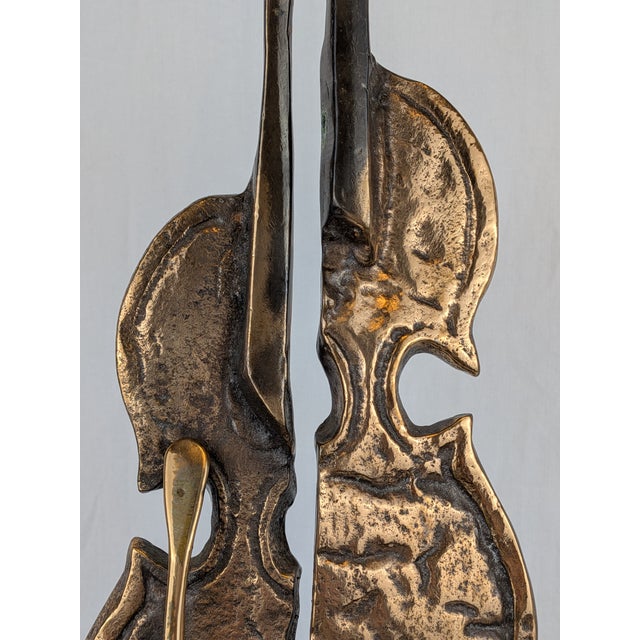 Gold Yves Lohé, The Great Violins, 1970s, Bronze For Sale - Image 8 of 12