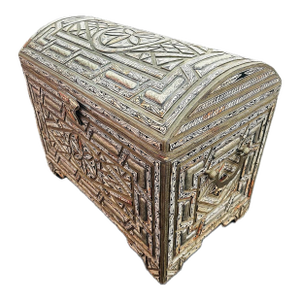 19th Century Extra Large Antique Moroccan Trunk Moorish Design