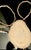 Native American Mid 20th Century Bone Pendant Inlaid With Very Clean Robins Egg Blue Turquoise Stone on Liquid Silver Chain For Sale - Image 3 of 3