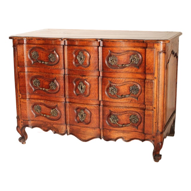 Louis XV Provincial Walnut Chest of Drawers For Sale